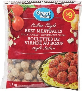 Great Value Beef Meatballs